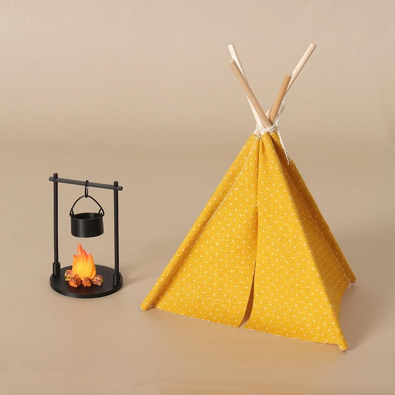 Kids Outdoor Table And Chair Set - New 1:12 Scale Camping Tent Model