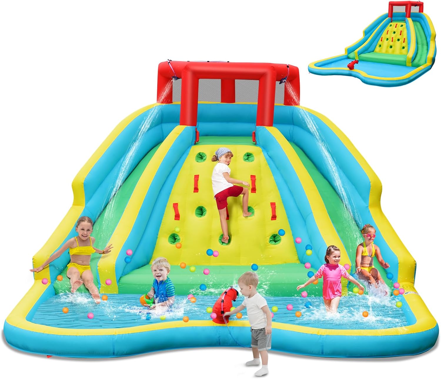Kids Outdoor Water Slide - Giant Inflatable Water Slide for Kids,