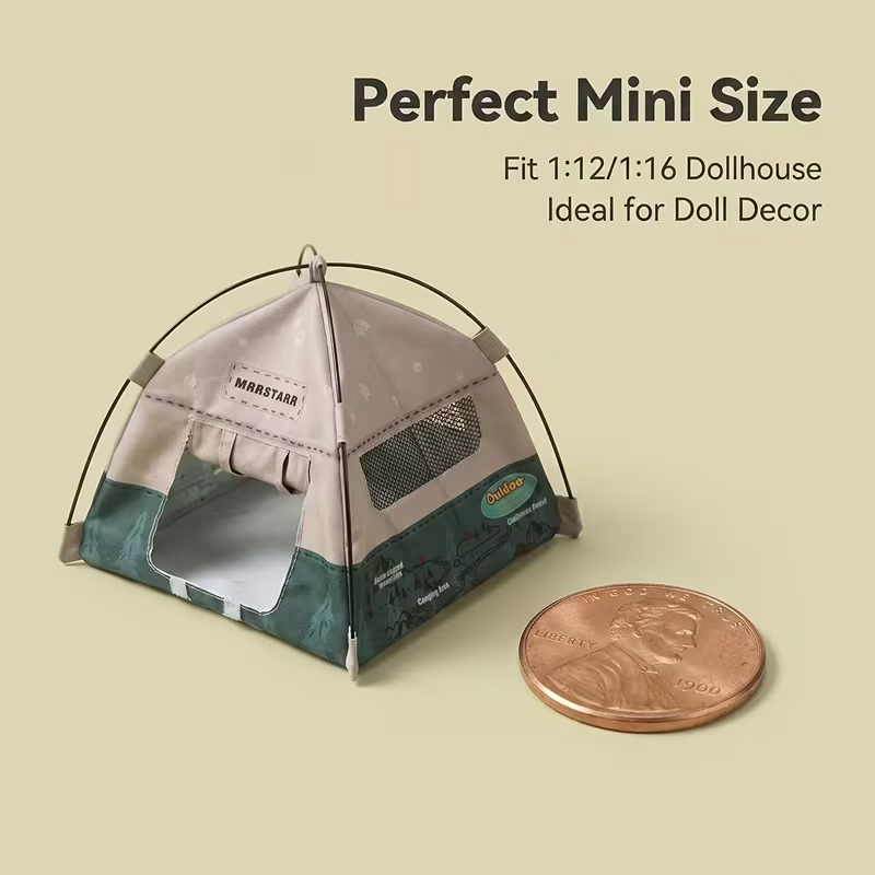 Kids Outdoor Table And Chair Set - DIY Miniature Camping Tent Model Kit