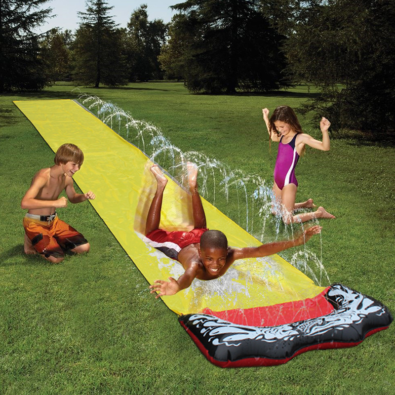 Kids Outdoor Nature Play - Lawn Water Slides 16ft Silp Slide