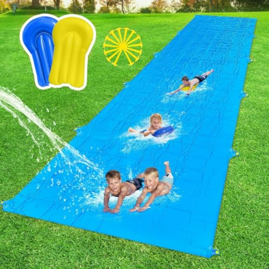 Kids Outdoor Water Slide - Backyard summer outdoor water slide for