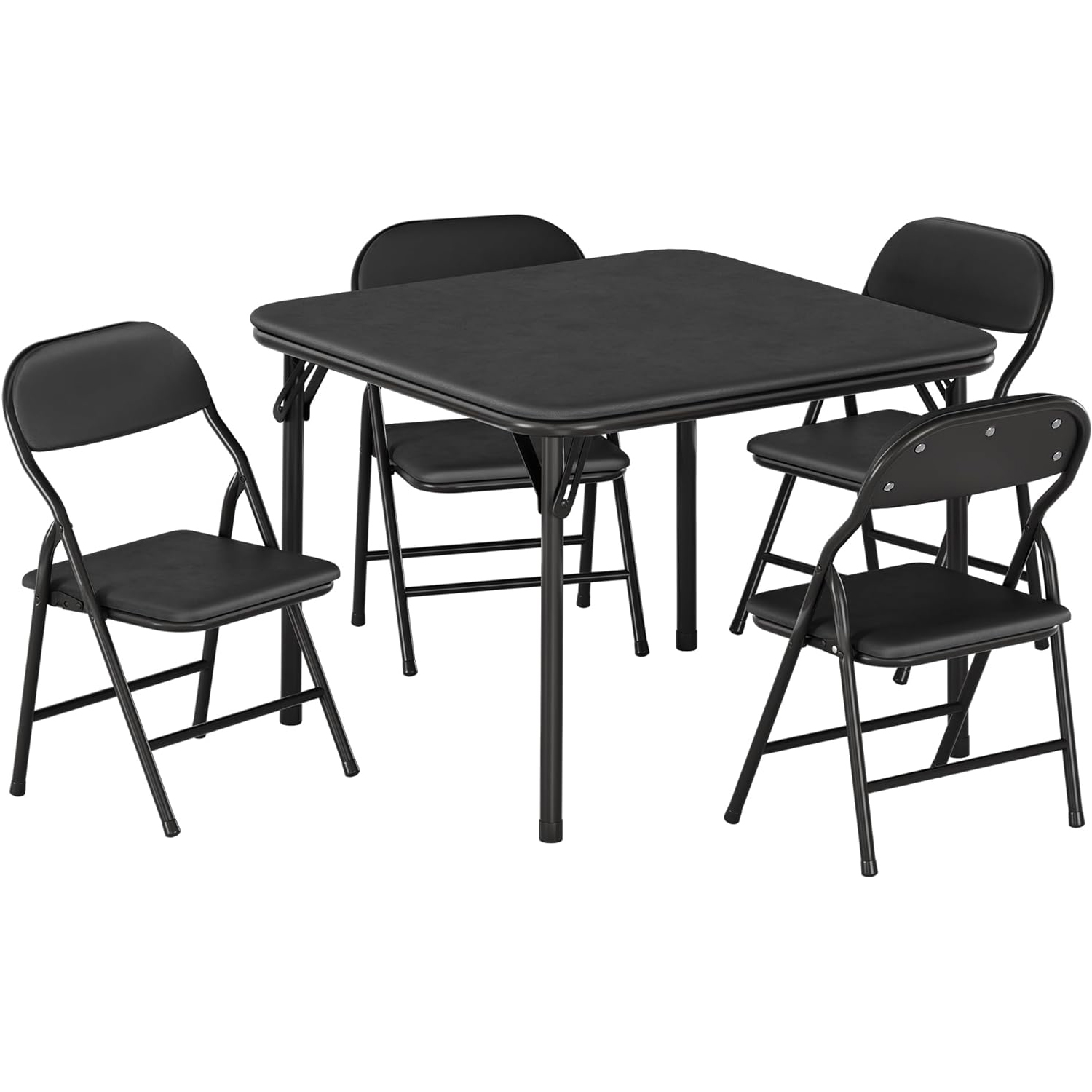 Kids Outdoor Table And Chair Set - 5-Piece Kids Folding Table and Chairs