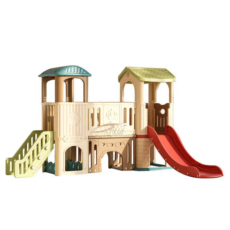 Hot Sale Children Play House O - Kids Outdoor House With Slide 评论和价格
