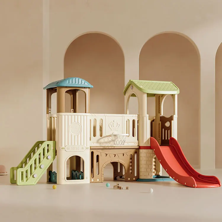 Hot Sale Children Play House O - Kids Outdoor House With Slide 评论和价格