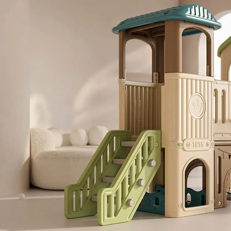 Hot Sale Children Play House O - Kids Outdoor House With Slide 评论和价格