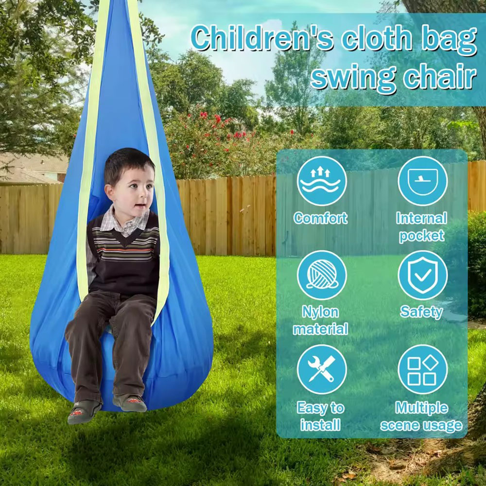 Kids Pod Swing Seat Nylon Hang - Kids Outdoor Swing 评论和价格