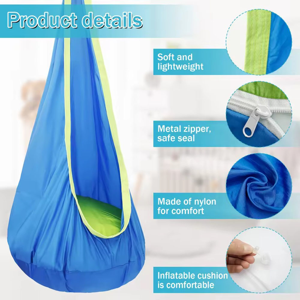 Kids Pod Swing Seat Nylon Hang - Kids Outdoor Swing 评论和价格