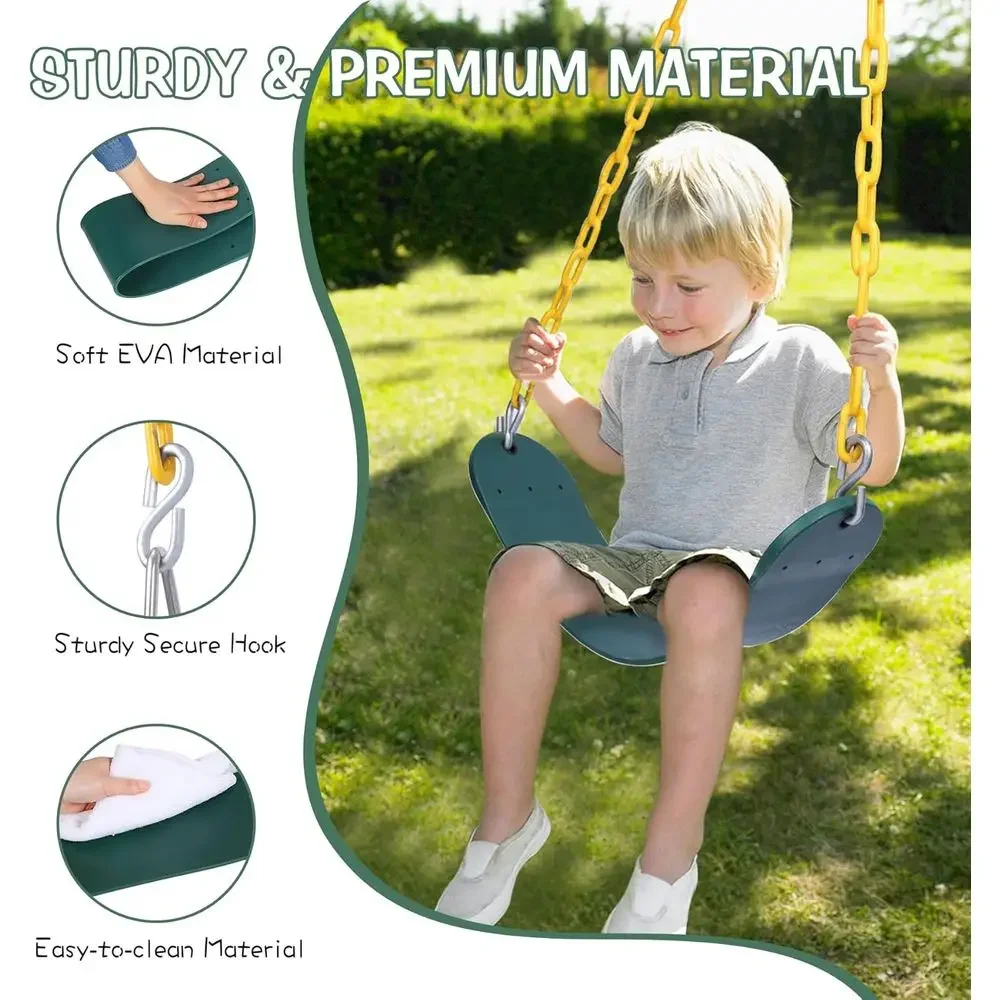 Outdoor Combo Swing Set with R - Kids Outdoor Swing 评论和价格