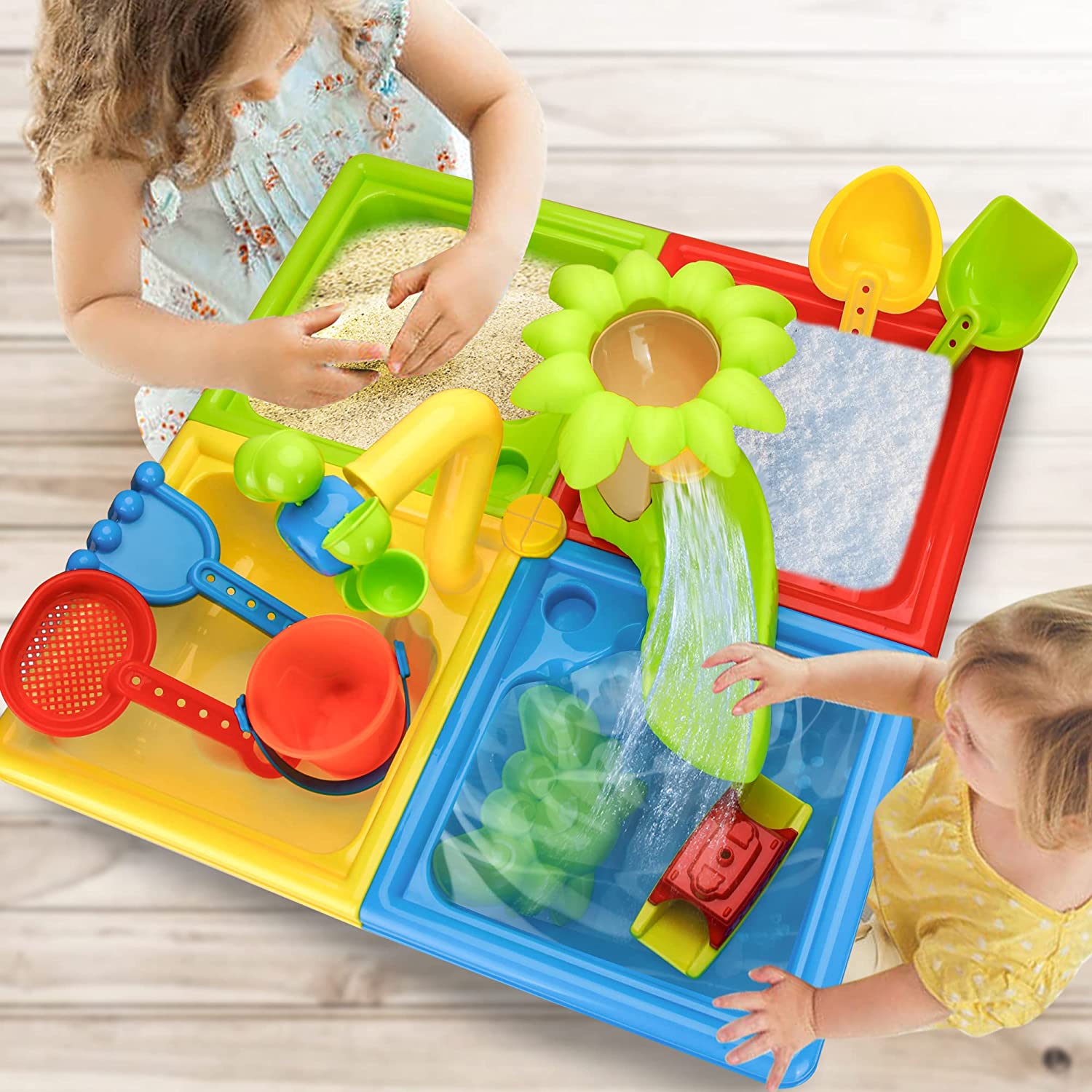 Beach Table Sand Play Toys Chi - Kids Outdoor Nature Play 评论和价格