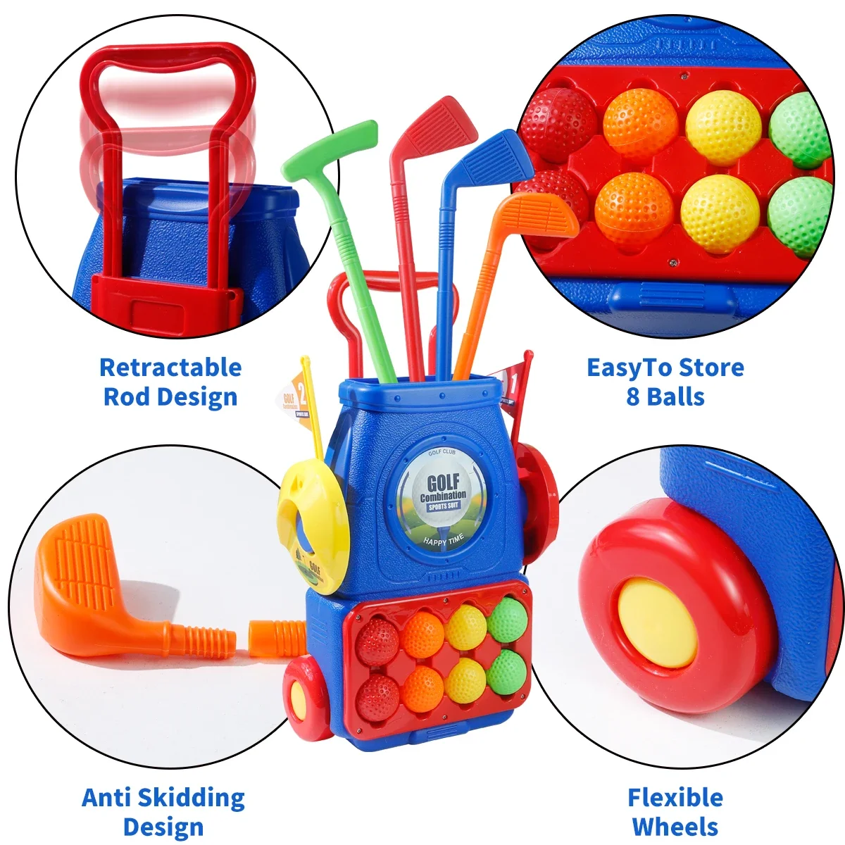 Upgraded Kids Golf Cart Toy wi - Kids Indoor Outdoor Cart 评论和价格