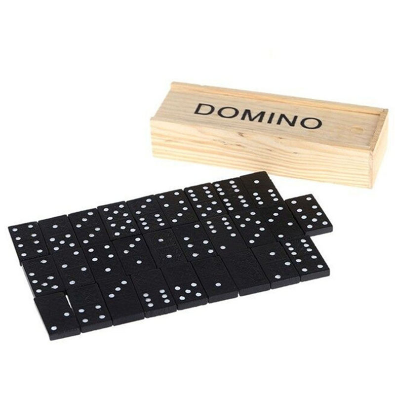 28pcs/Set Wooden Domino Board  - Kids Outdoor Activity Table 评论和价格