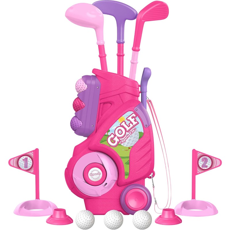 Toddler Golf Club Set Kids Gol - Kids Indoor Outdoor Cart 评论和价格