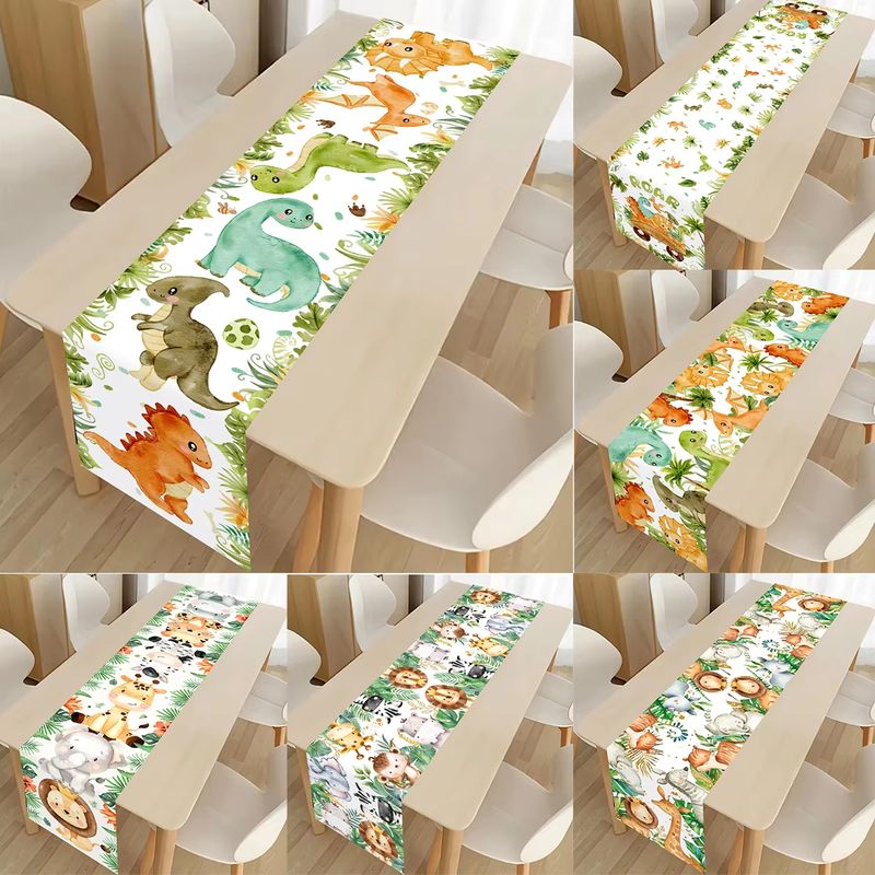 VIKAMA Kids Table Runner Dinos - Kids Outdoor Dining Table 评论和价格