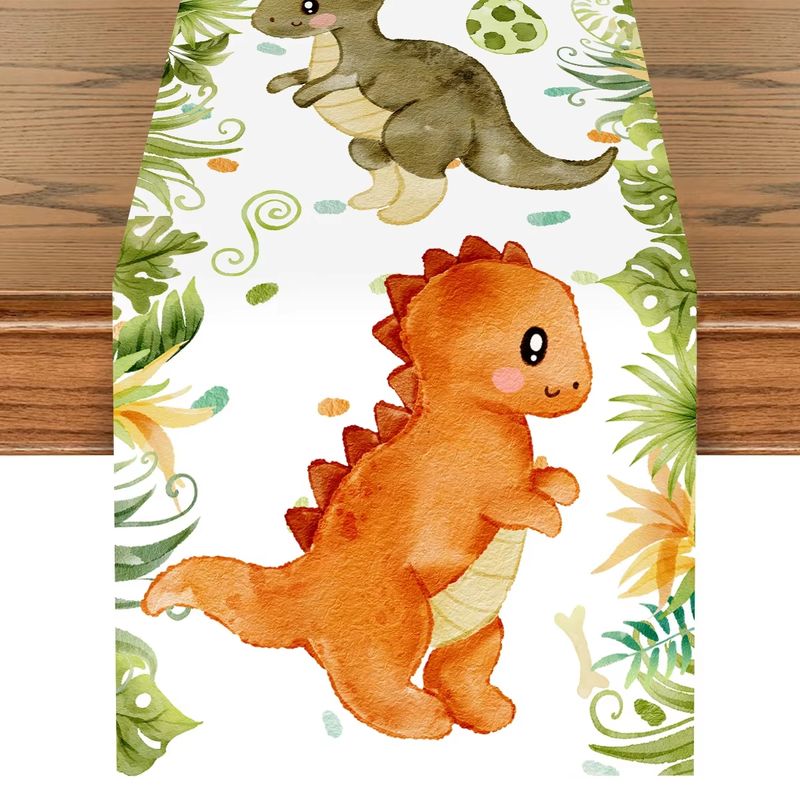 VIKAMA Kids Table Runner Dinos - Kids Outdoor Dining Table 评论和价格