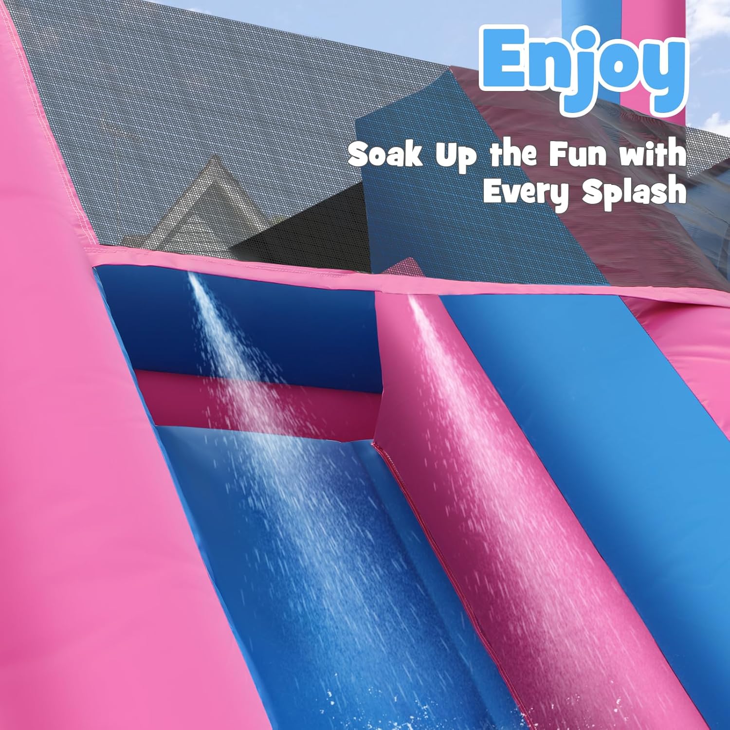 26.2 FT Heavy Duty Inflatable  - Kids Outdoor Water Slide 评论和价格