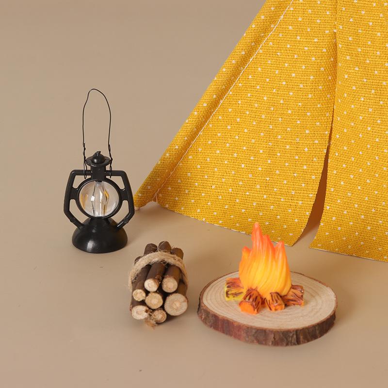 New 1:12 Scale Camping Tent Mo - Kids Outdoor Table And Chair Set 评论和价格