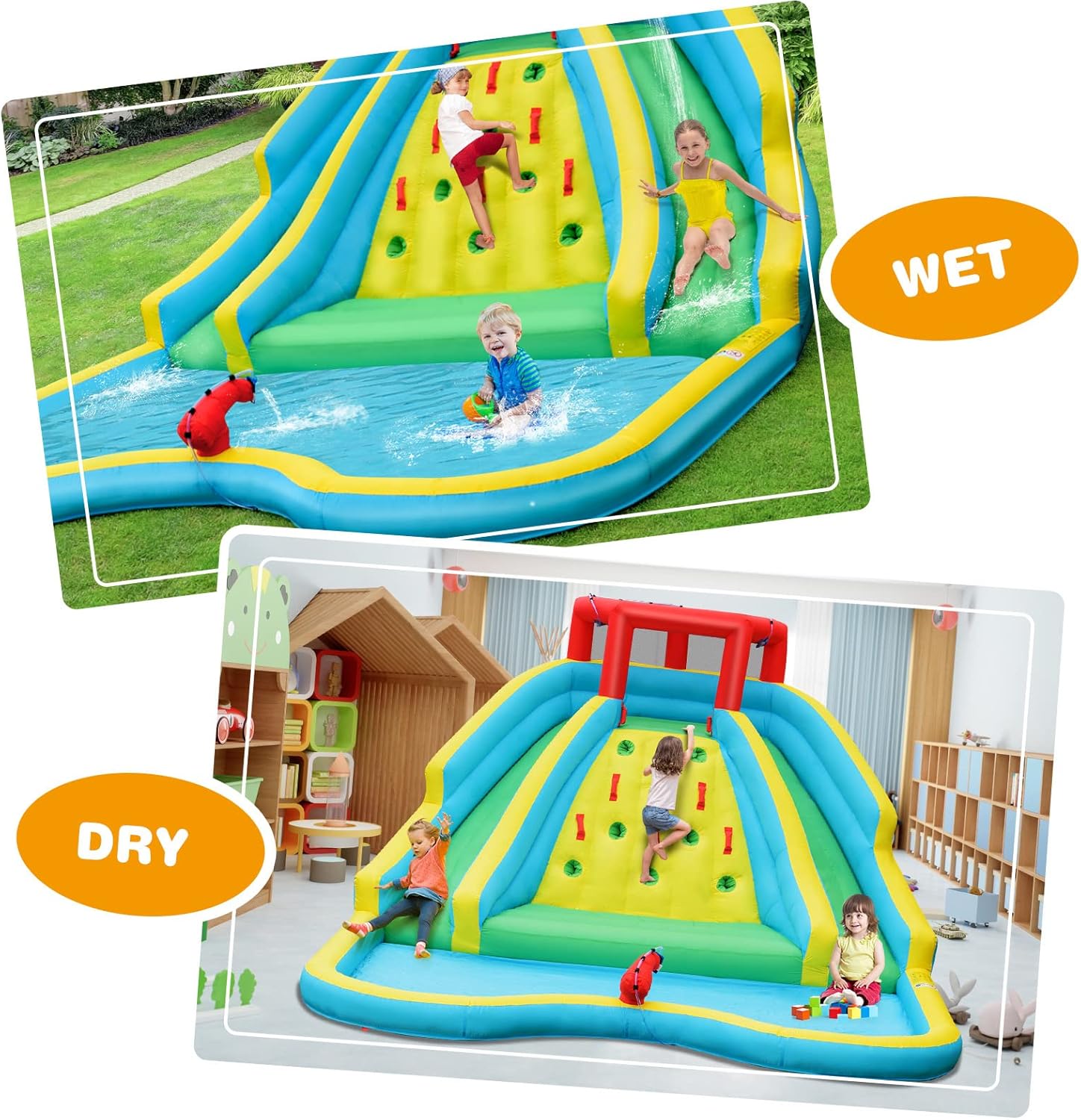 Giant Inflatable Water Slide f - Kids Outdoor Water Slide 评论和价格
