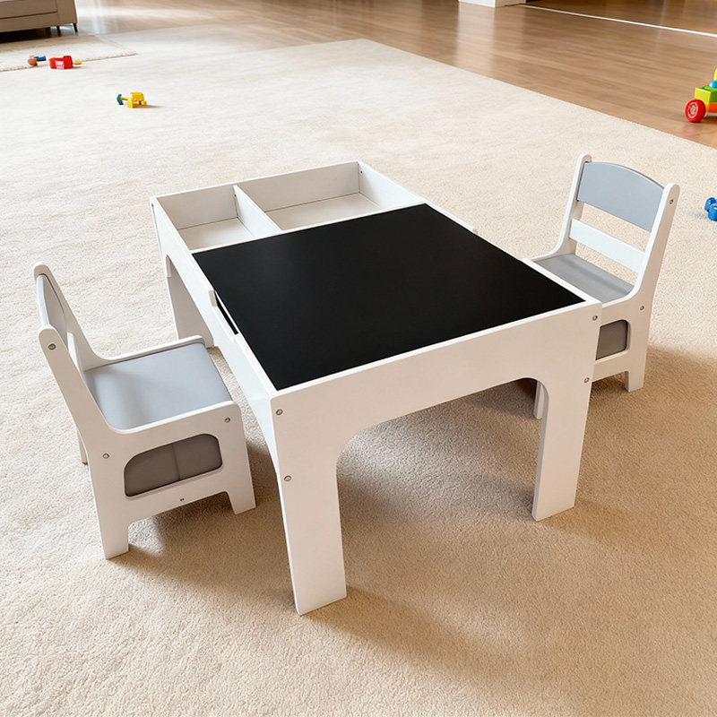 Modern Wooden Kids Table and C - Kids Outdoor Table And Chair Set 评论和价格