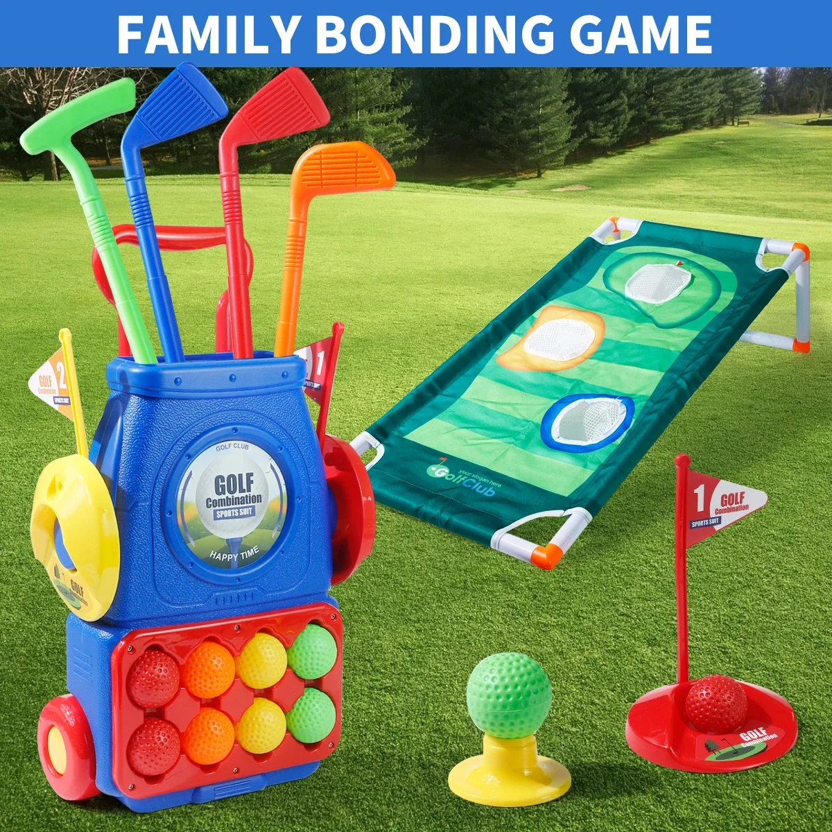 MQUDUO Kids Golf Putting Game  - Kids Indoor Outdoor Cart 评论和价格