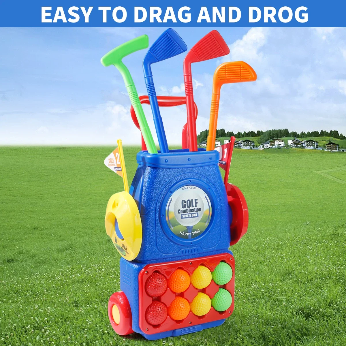 MQUDUO Kids Golf Putting Game  - Kids Indoor Outdoor Cart 评论和价格