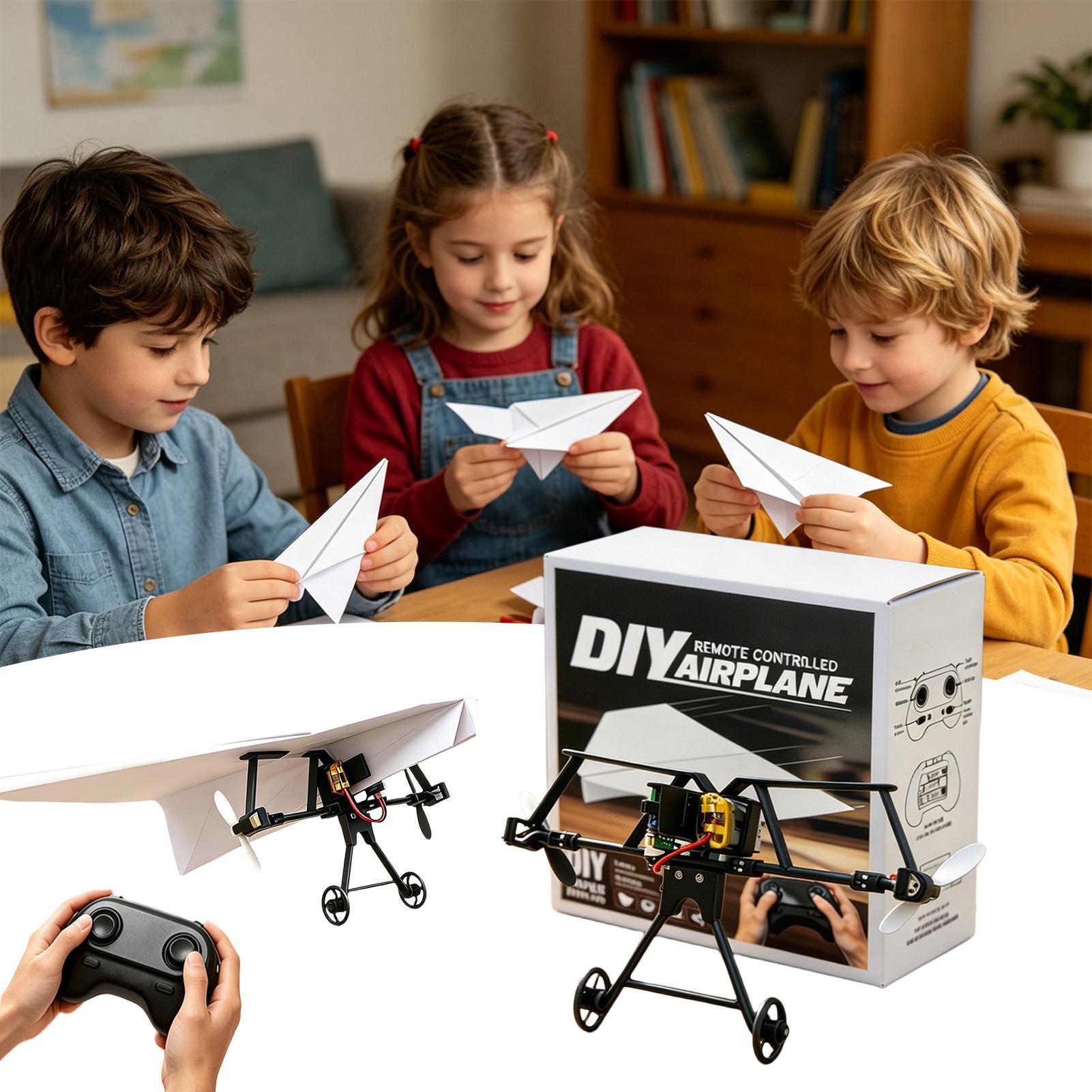 DIY RC Paper Airplane Kit Plan - Kids Outdoor Toys 评论和价格