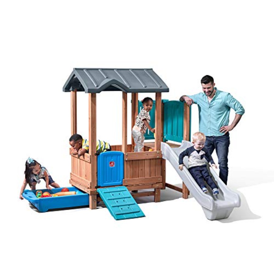 Woodland Adventure Playhouse & - Kids Outdoor Swing 评论和价格