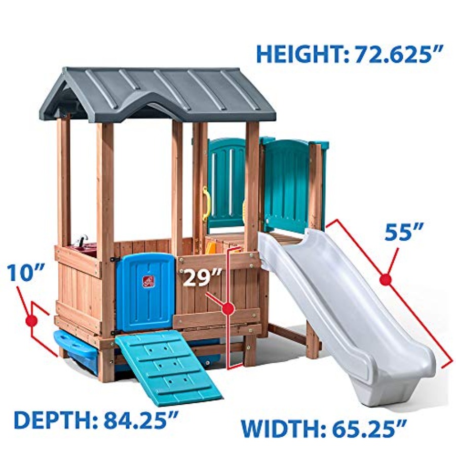 Woodland Adventure Playhouse & - Kids Outdoor Swing 评论和价格