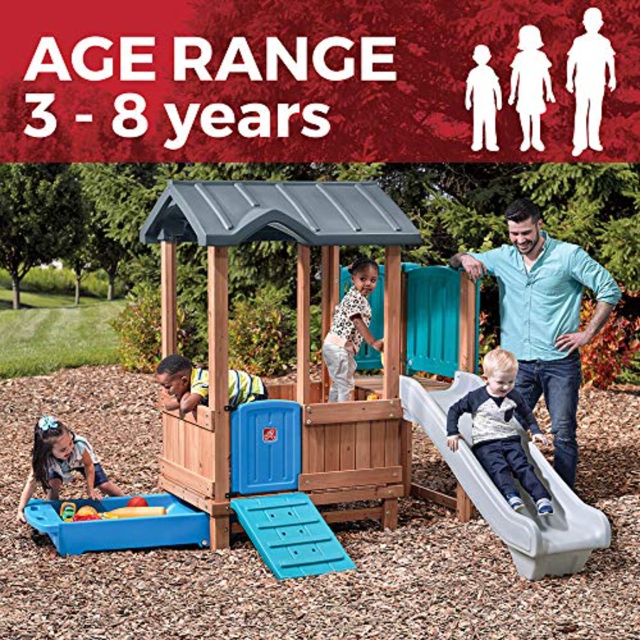 Woodland Adventure Playhouse & - Kids Outdoor Swing 评论和价格