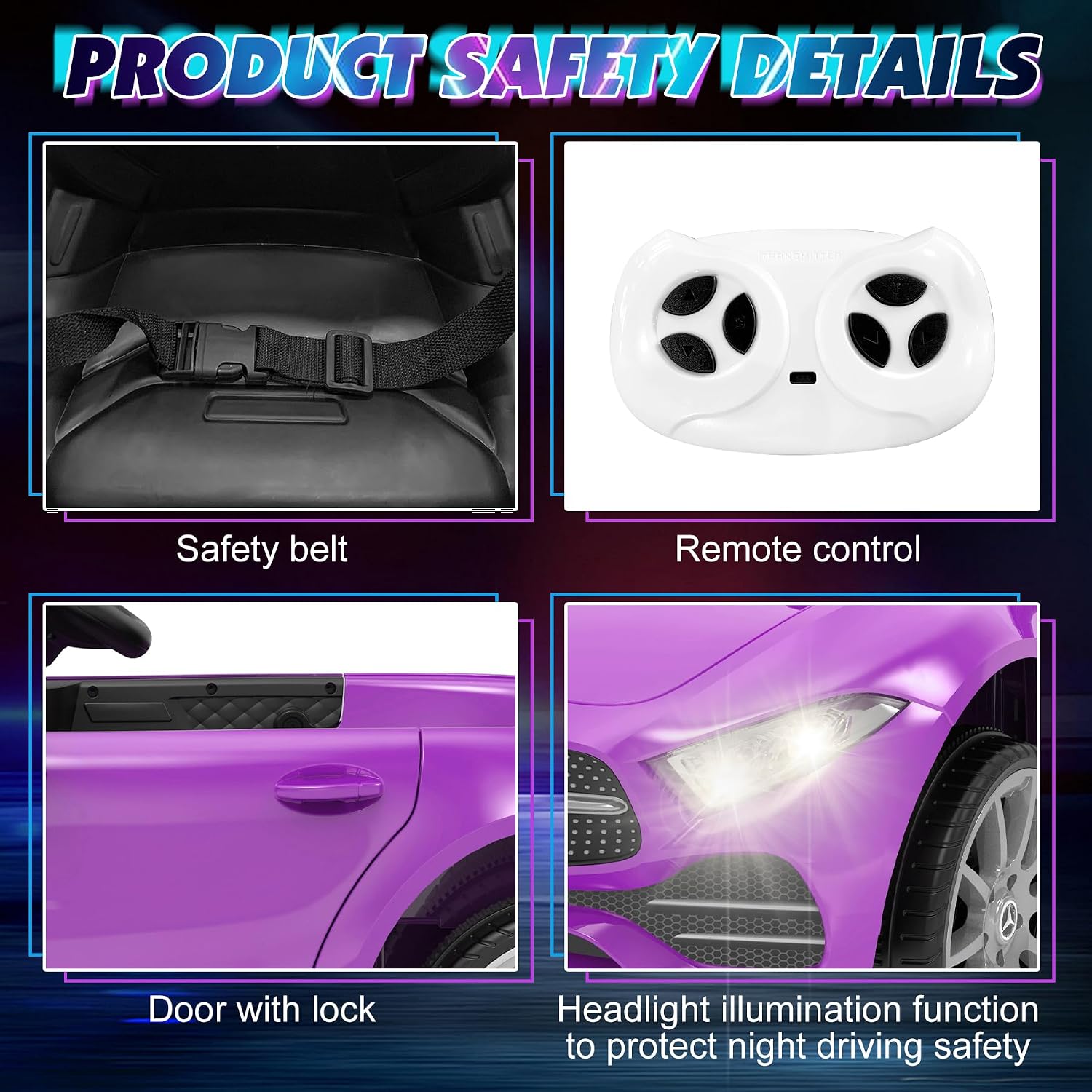 12V Battery Powered Electric R - Ride On Toy Car 评论和价格