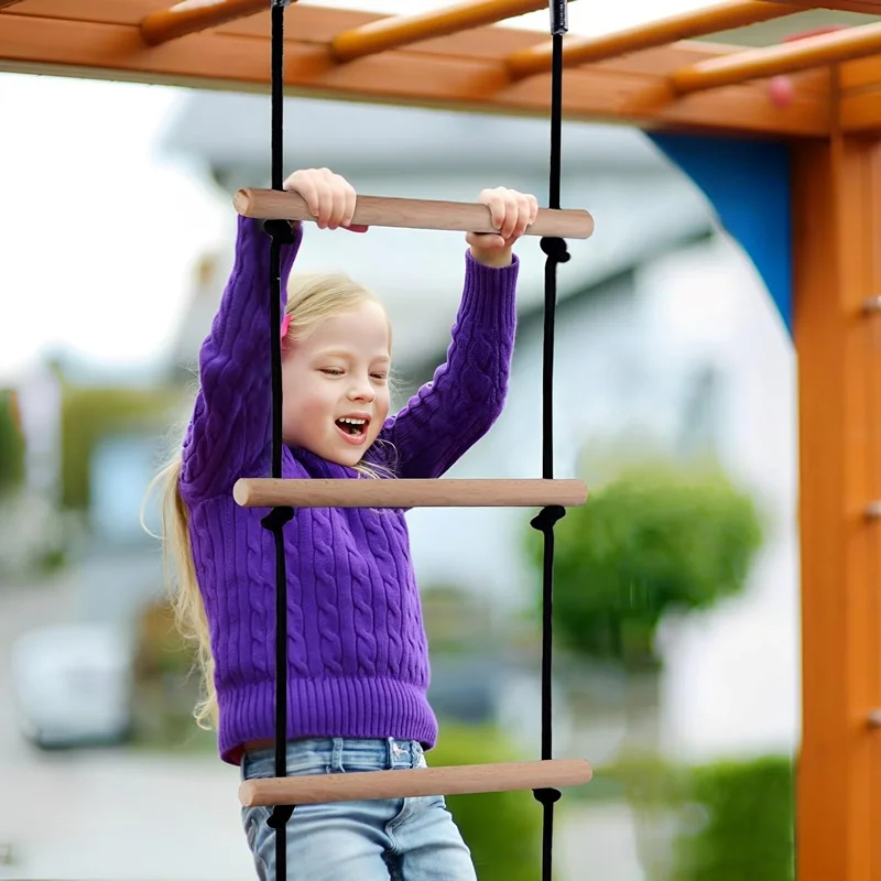 Children Climbing Rope Ladder  - Kids Outdoor Swing 评论和价格
