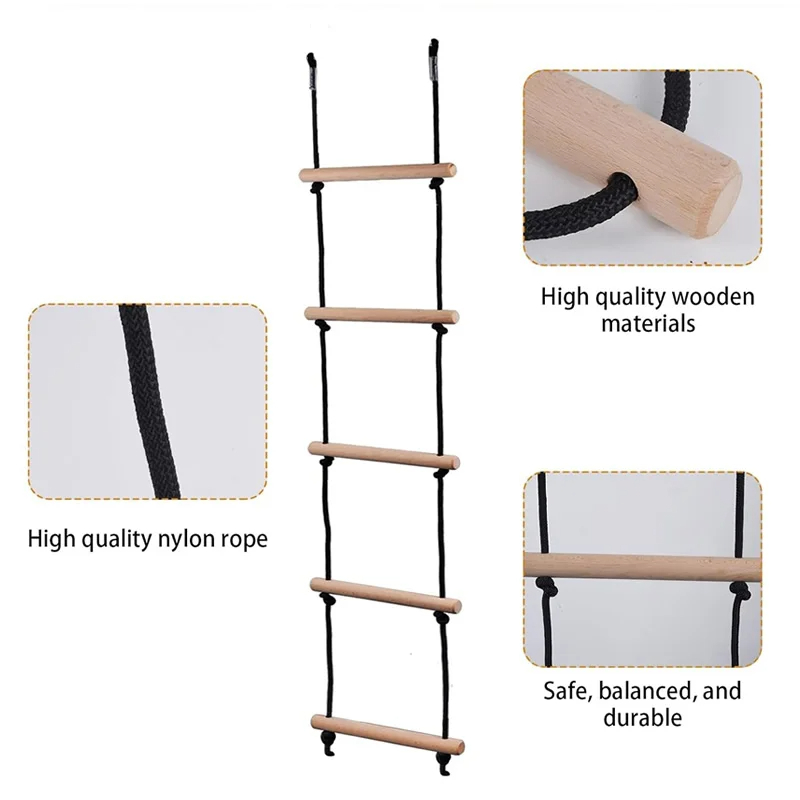 Children Climbing Rope Ladder  - Kids Outdoor Swing 评论和价格