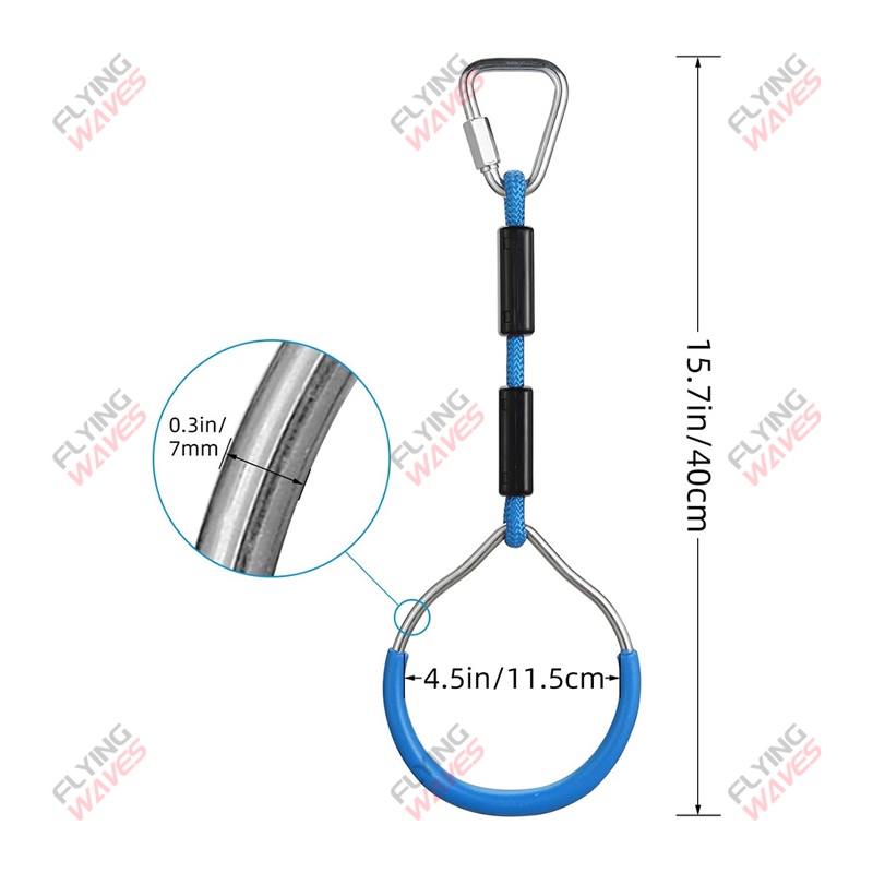 Kids Hanging GYM Ring Swing Cl - Kids Outdoor Swing 评论和价格