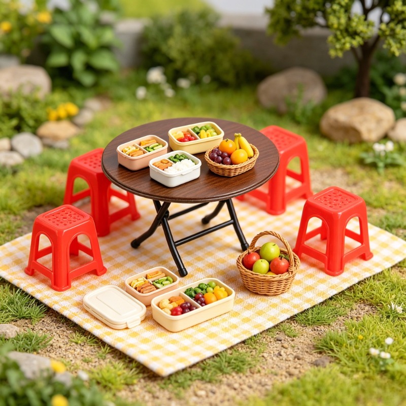 Miniature Vintage Table And Ch - Kids Outdoor Table And Chair Set 评论和价格