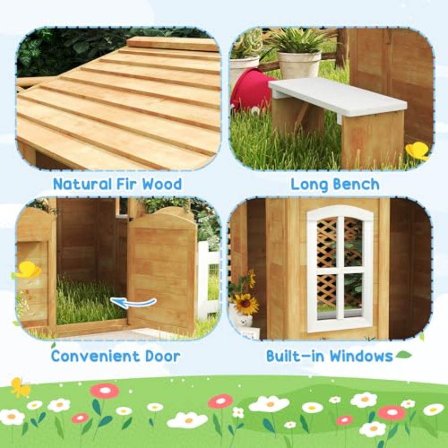 Outdoor playhouse for kids age - Kids Outdoor Nature Play 评论和价格